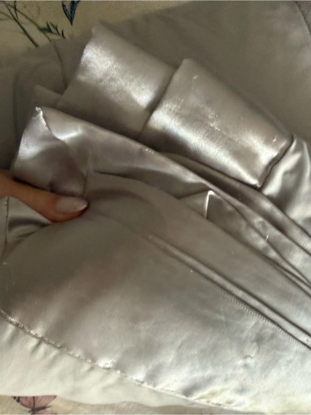 Silk Lined Silver Blanket